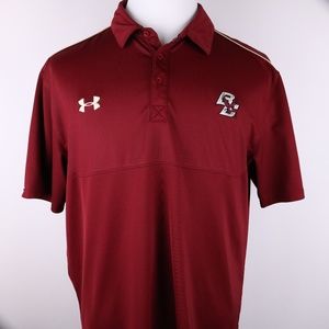 Under Armour Men’s Maroon Polo with White Logos